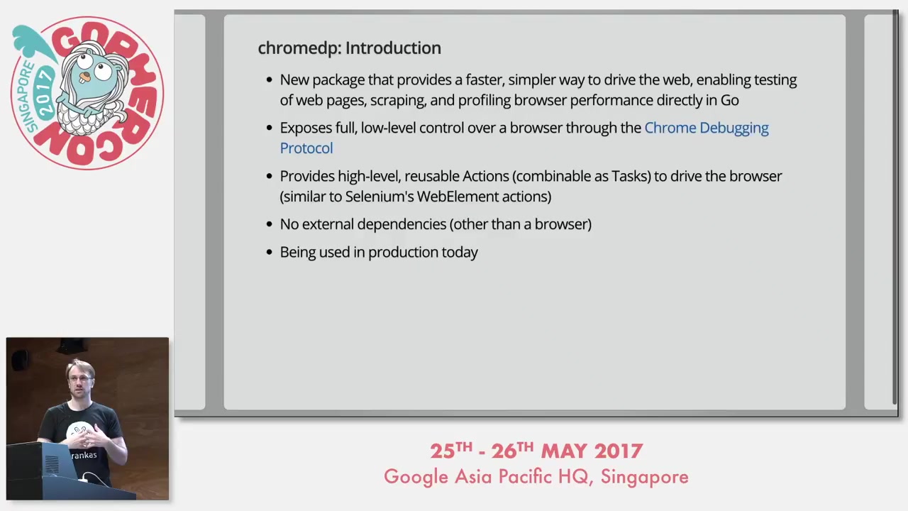 chromedp - A New Way to Drive the Web - GopherCon SG 2017-_7pWCg94sKw